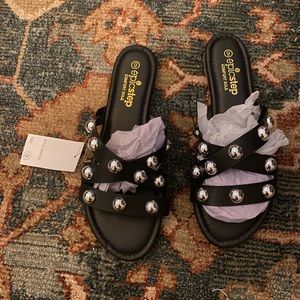 Forever 21 studded slides